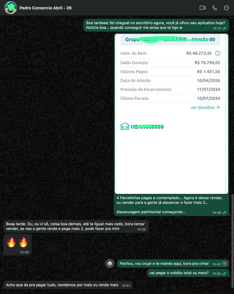 Depoimento de Pedro — Investimento, cliente Martinelle & Avelar